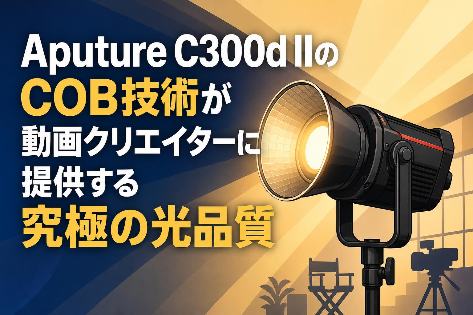 Aputure C300d IIのCOB技術が動画クリエイターに提供する究極の光品質