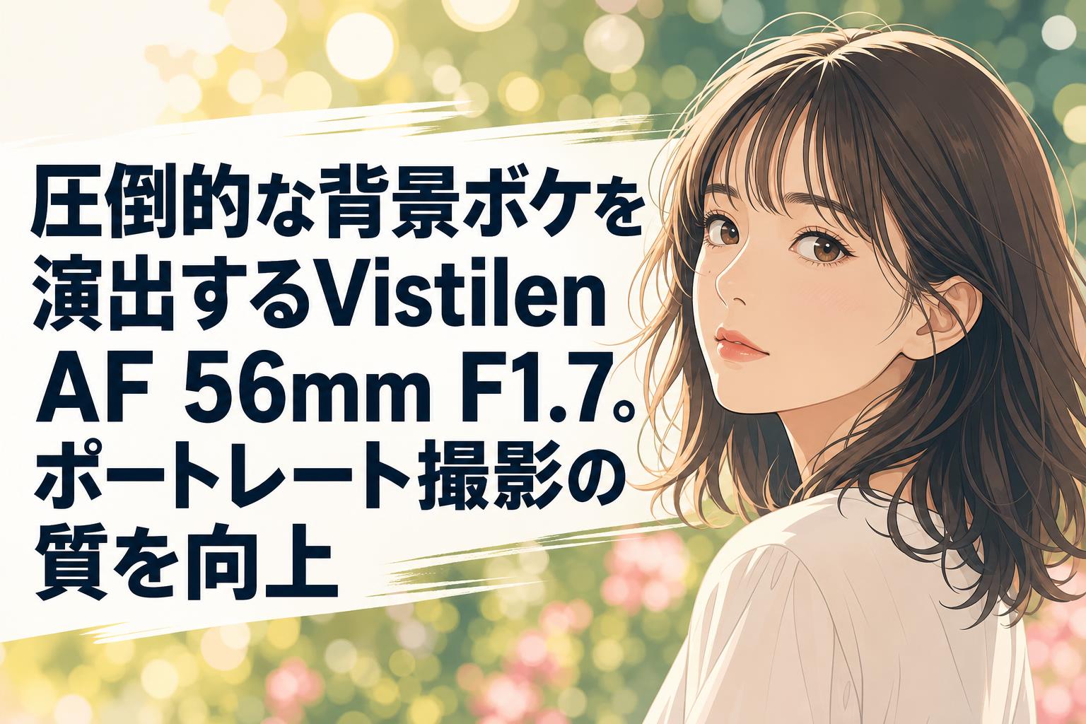 圧倒的な背景ボケを演出するVistilen AF 56mm F1.7。ポートレート撮影の質を向上