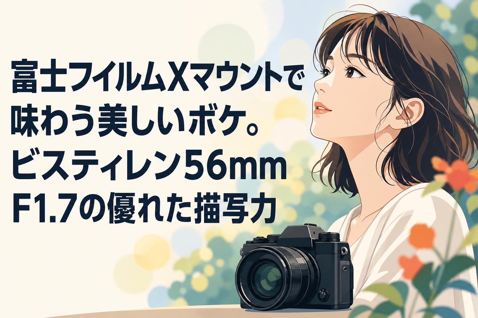 富士フイルムXマウントで味わう美しいボケ。ビスティレン56mm F1.7の優れた描写力