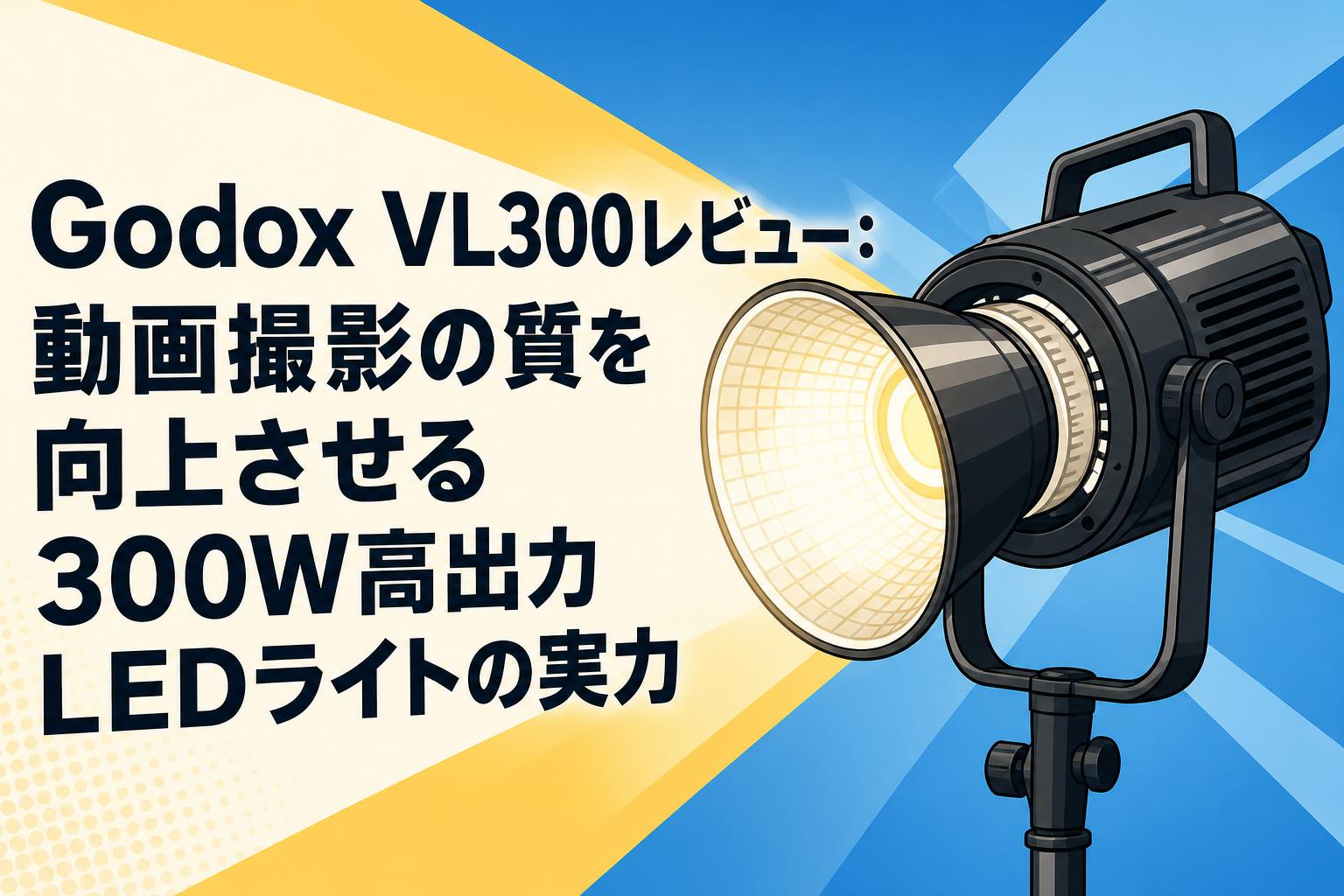 Godox VL300レビュー：動画撮影の質を向上させる300W高出力LEDライトの実力