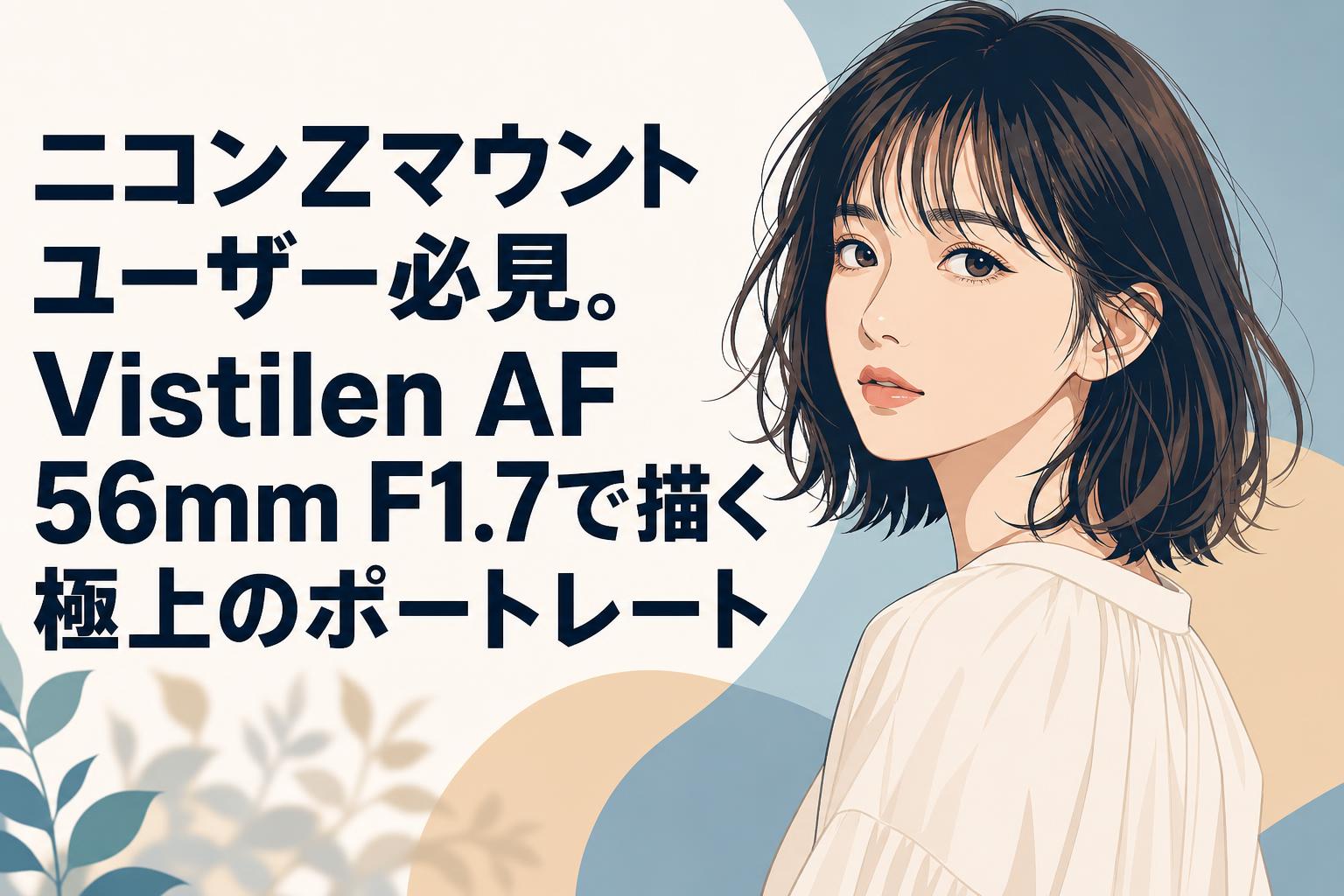 ニコンZマウントユーザー必見。Vistilen AF 56mm F1.7で描く極上のポートレート