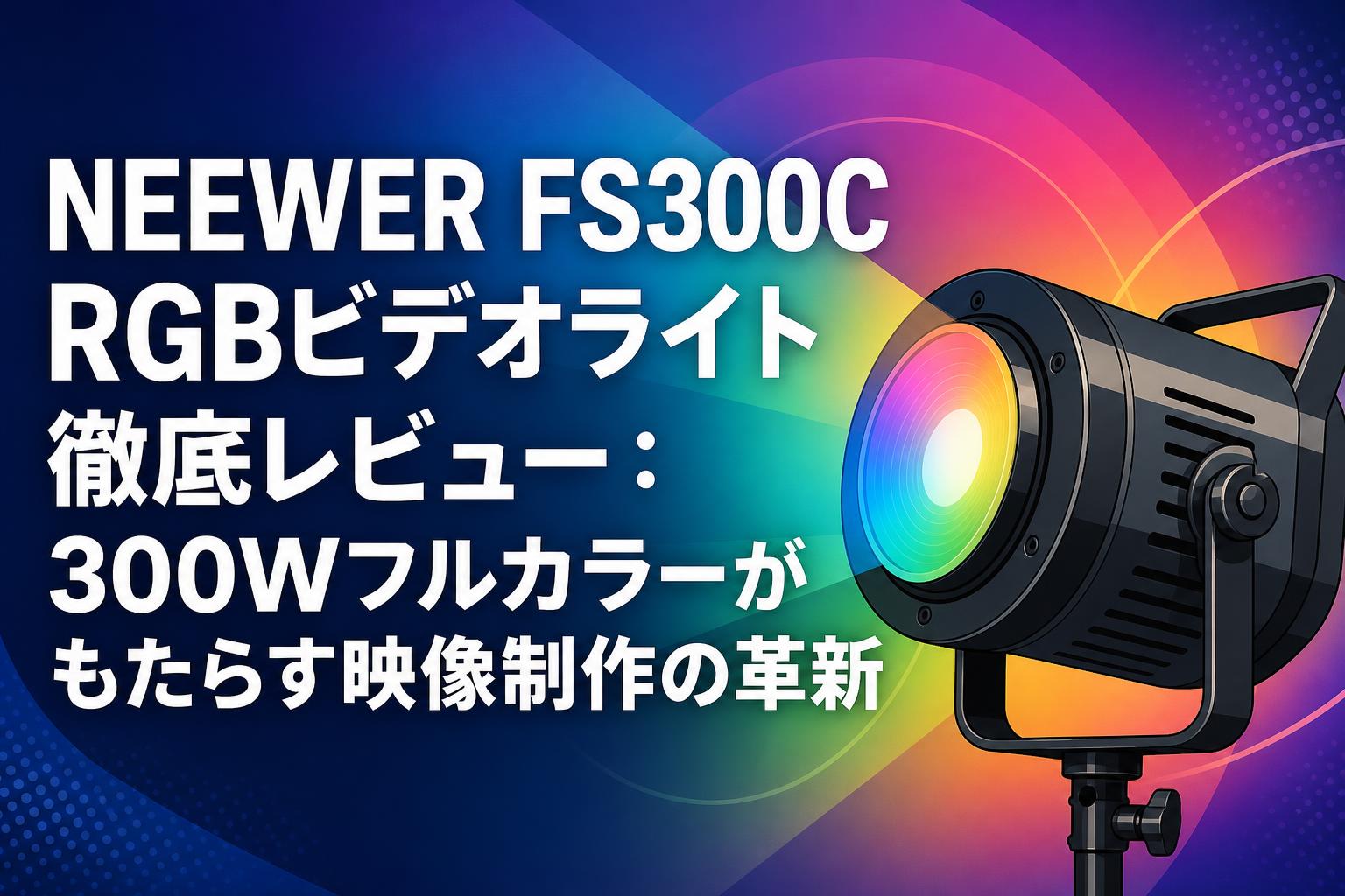 NEEWER FS300C RGBビデオライト徹底レビュー：300Wフルカラーがもたらす映像制作の革新