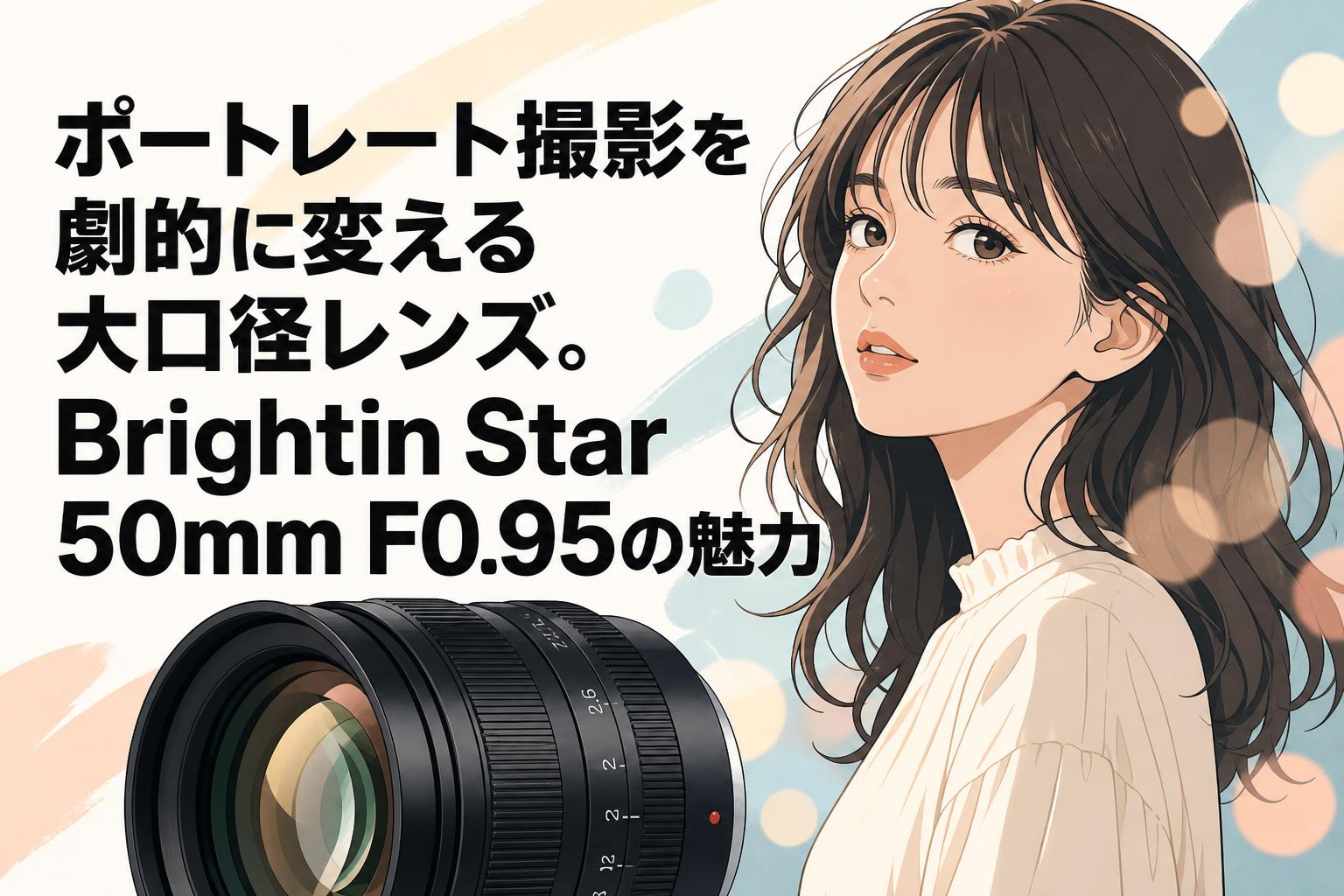 ポートレート撮影を劇的に変える大口径レンズ。Brightin Star 50mm F0.95の魅力