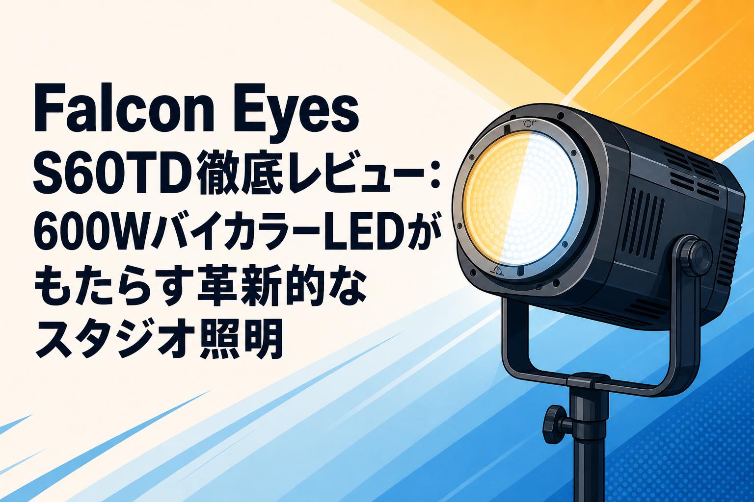Falcon Eyes S60TD徹底レビュー：600WバイカラーLEDがもたらす革新的なスタジオ照明