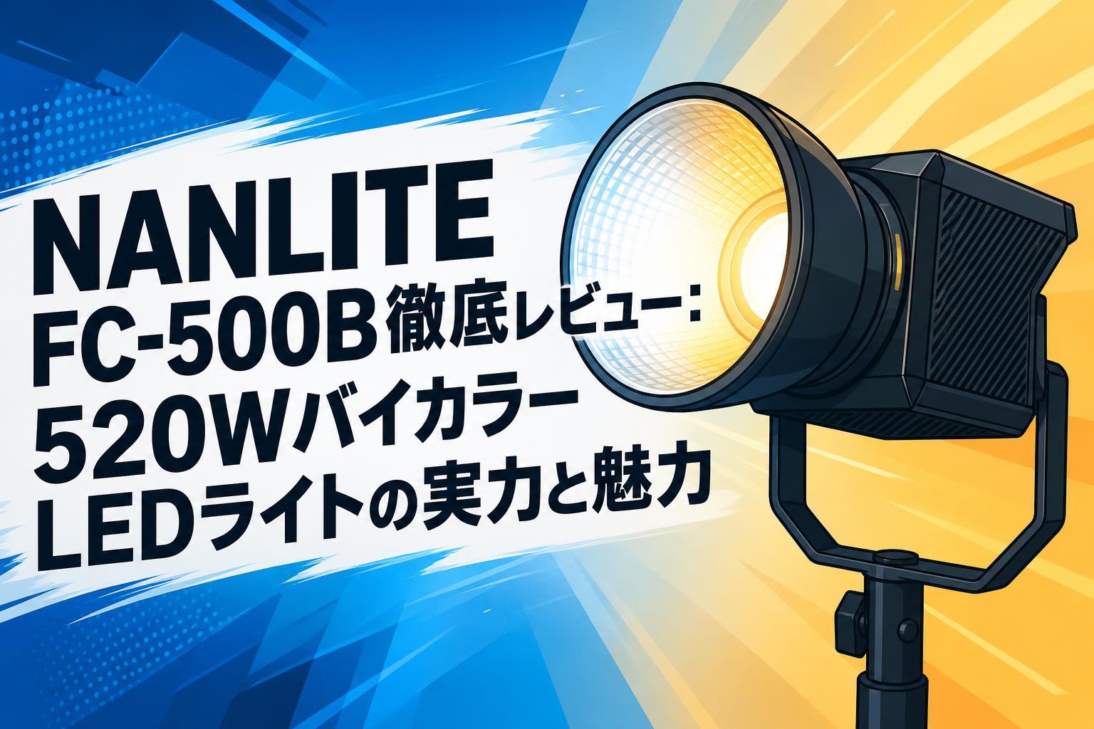 NANLITE FC-500B徹底レビュー：520WバイカラーLEDライトの実力と魅力