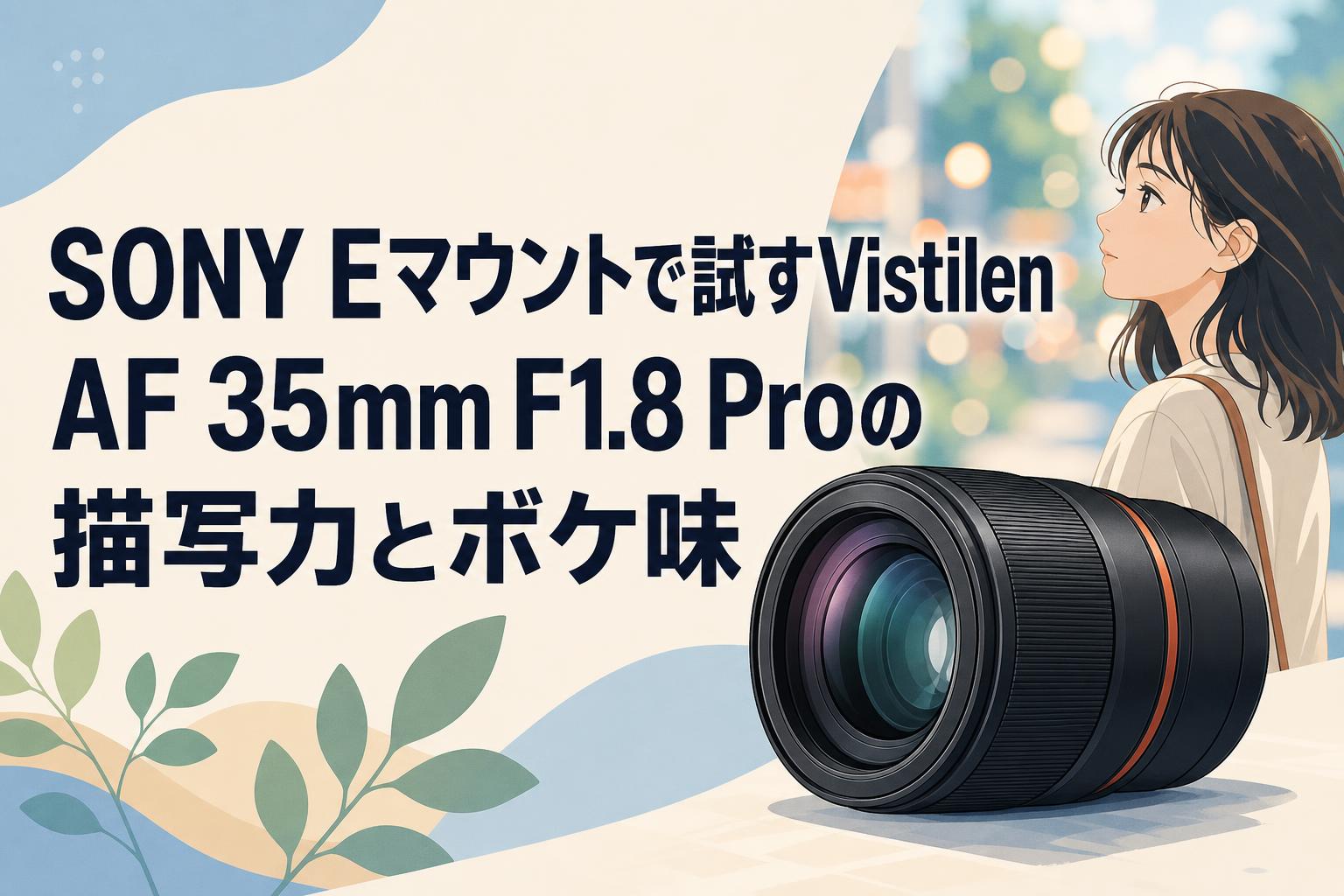 SONY Eマウントで試すVistilen AF 35mm F1.8 Proの描写力とボケ味