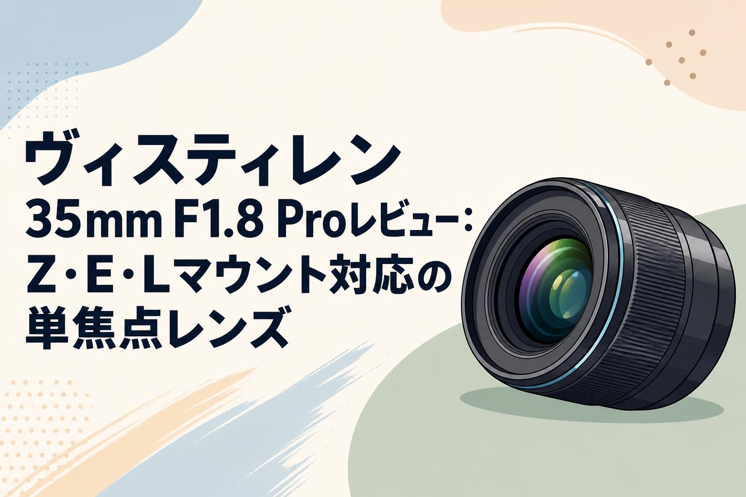 ヴィスティレン 35mm F1.8 Proレビュー：Z・E・Lマウント対応の単焦点レンズ