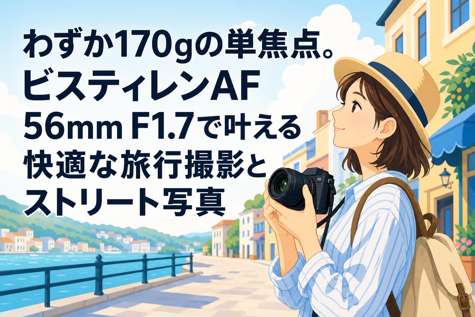わずか170gの単焦点。ビスティレンAF 56mm F1.7で叶える快適な旅行撮影とストリート写真