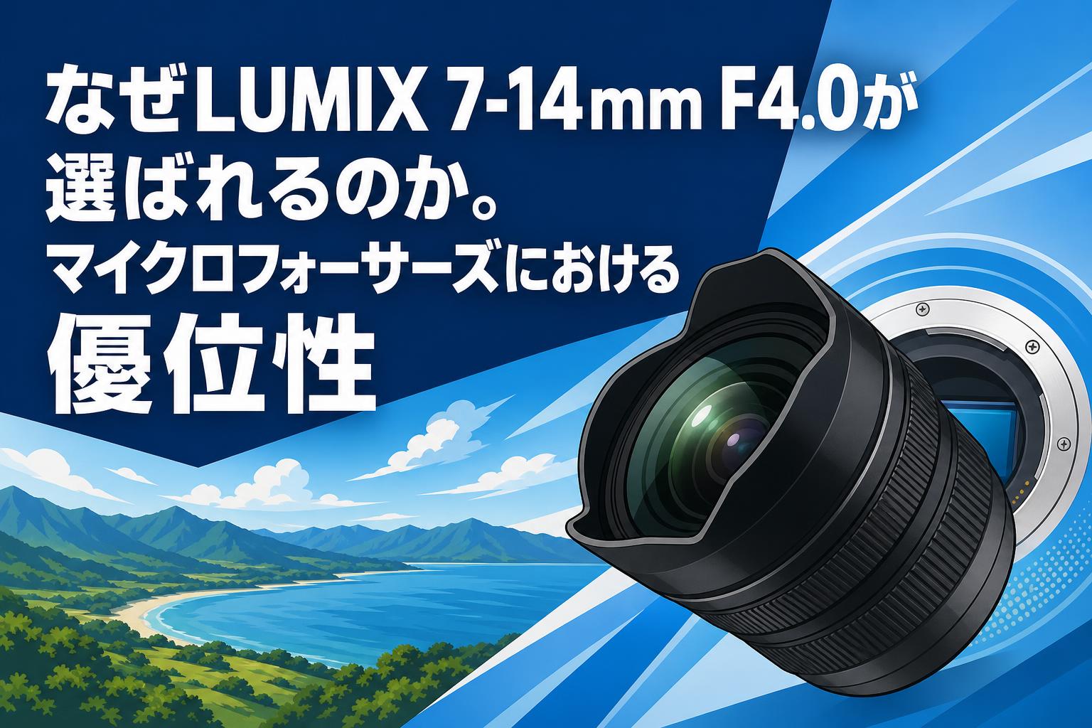 なぜLUMIX 7-14mm F4.0が選ばれるのか。マイクロフォーサーズにおける優位性