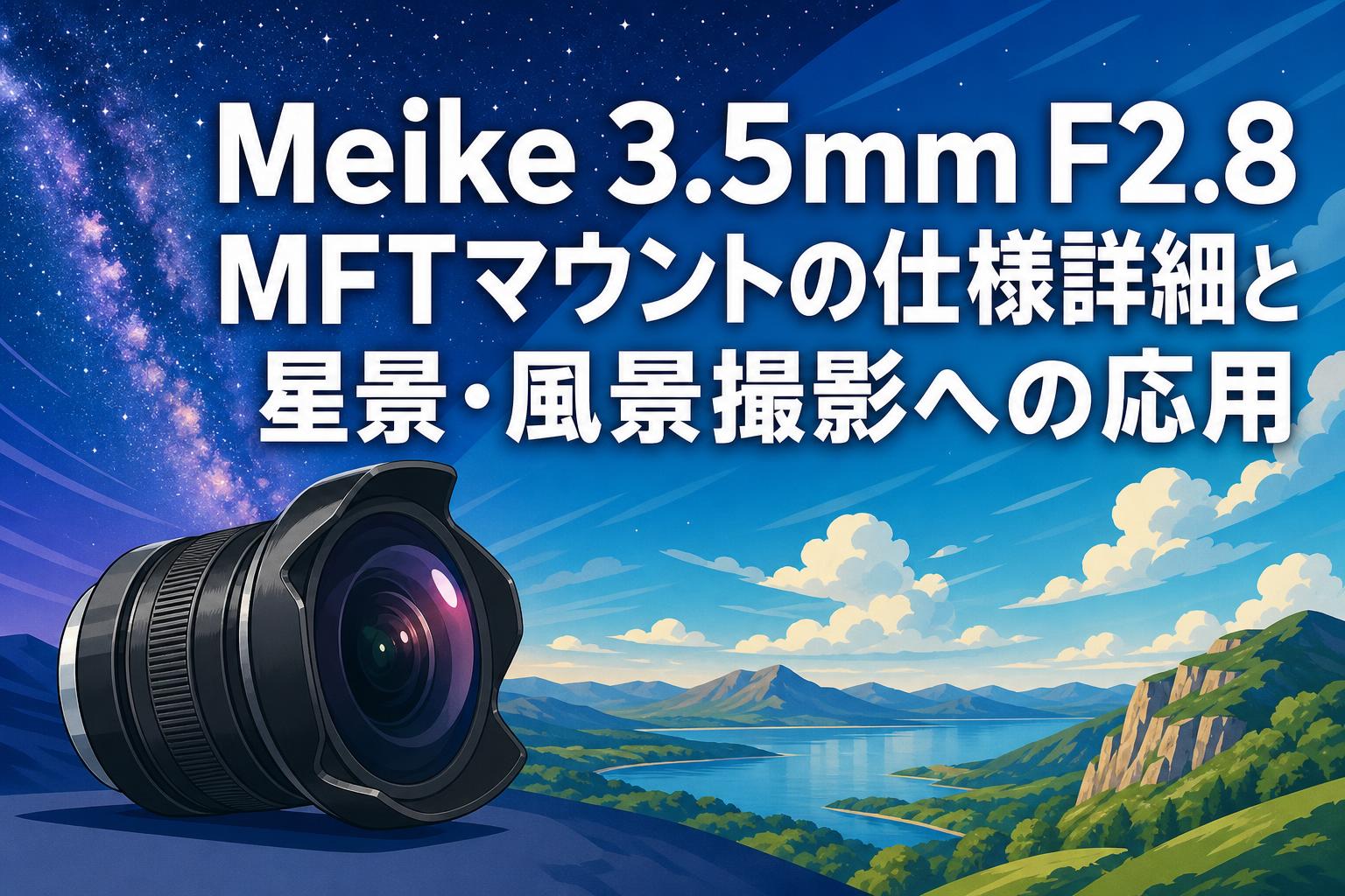 Meike 3.5mm F2.8 MFTマウントの仕様詳細と星景・風景撮影への応用