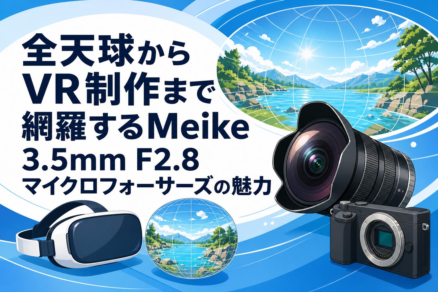 全天球からVR制作まで網羅するMeike 3.5mm F2.8マイクロフォーサーズの魅力