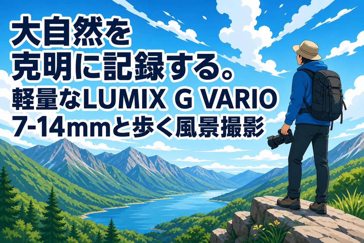 大自然を克明に記録する。軽量なLUMIX G VARIO 7-14mmと歩く風景撮影