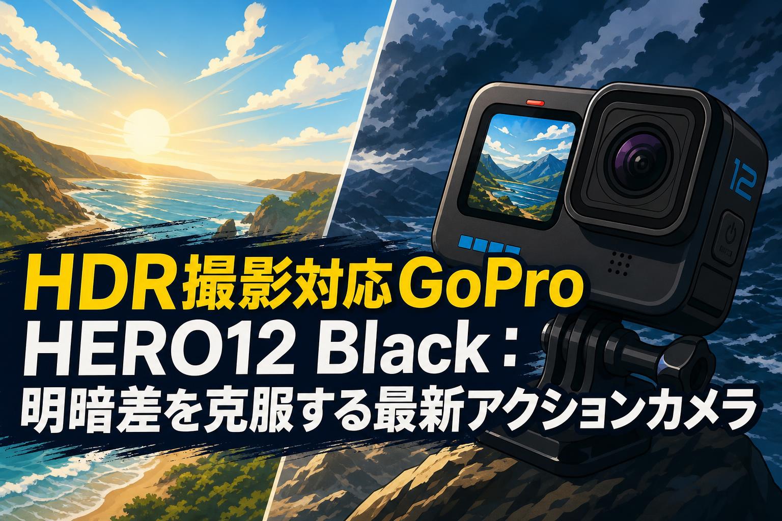 HDR撮影対応GoPro HERO12 Black：明暗差を克服する最新アクションカメラ