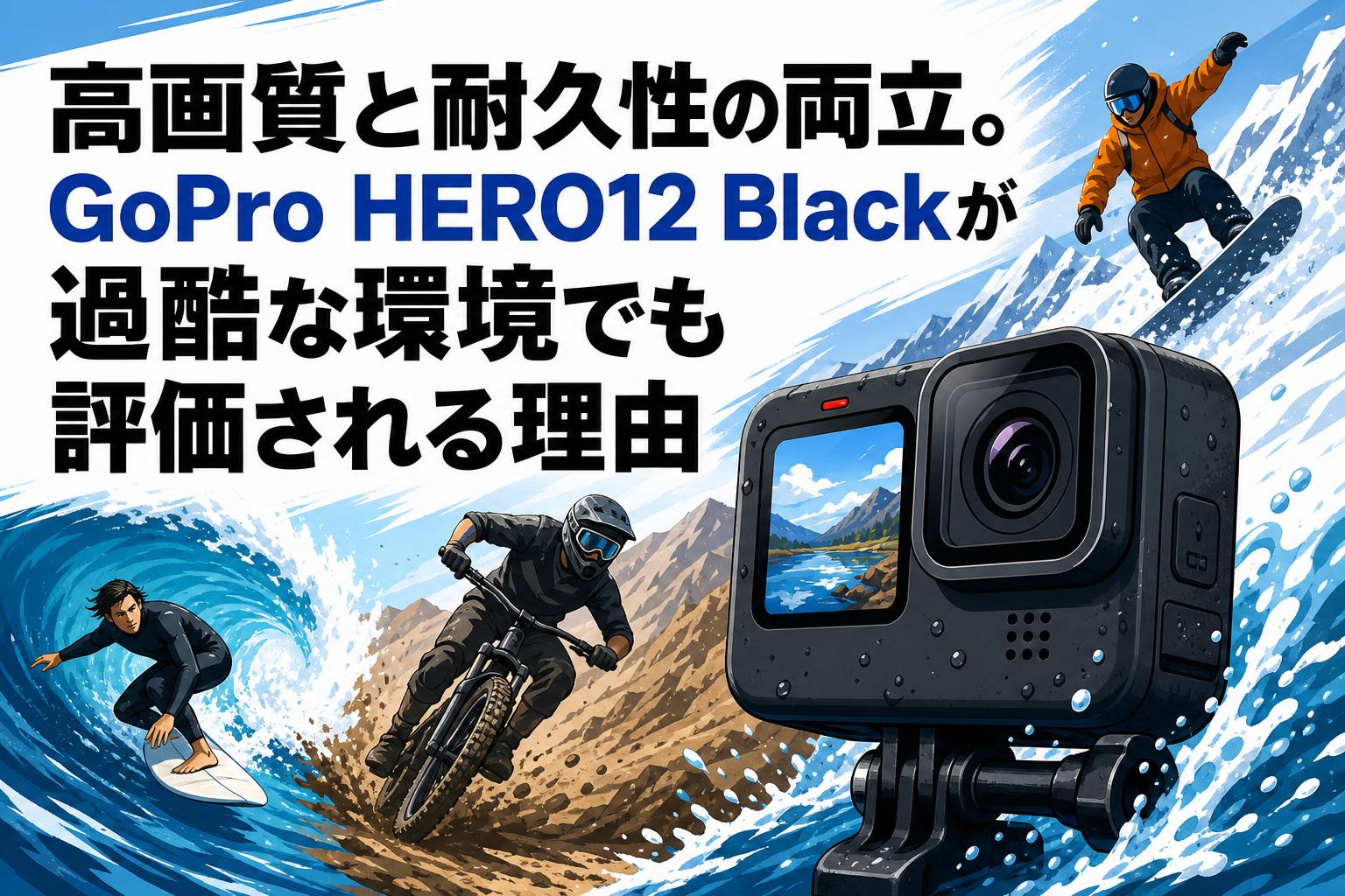 高画質と耐久性の両立。GoPro HERO12 Blackが過酷な環境でも評価される理由