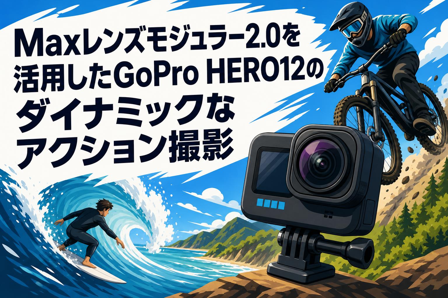 Maxレンズモジュラー2.0を活用したGoPro HERO12のダイナミックなアクション撮影