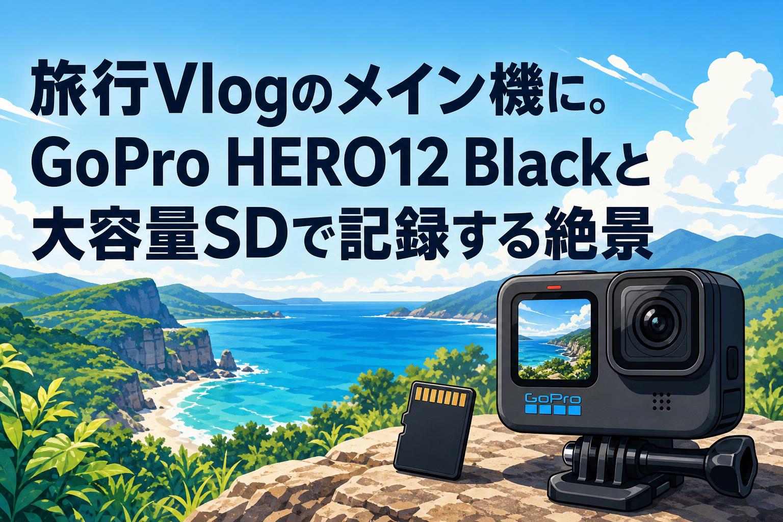 旅行Vlogのメイン機に。GoPro HERO12 Blackと大容量SDで記録する絶景