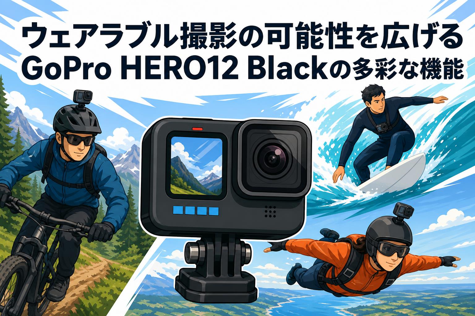 ウェアラブル撮影の可能性を広げるGoPro HERO12 Blackの多彩な機能