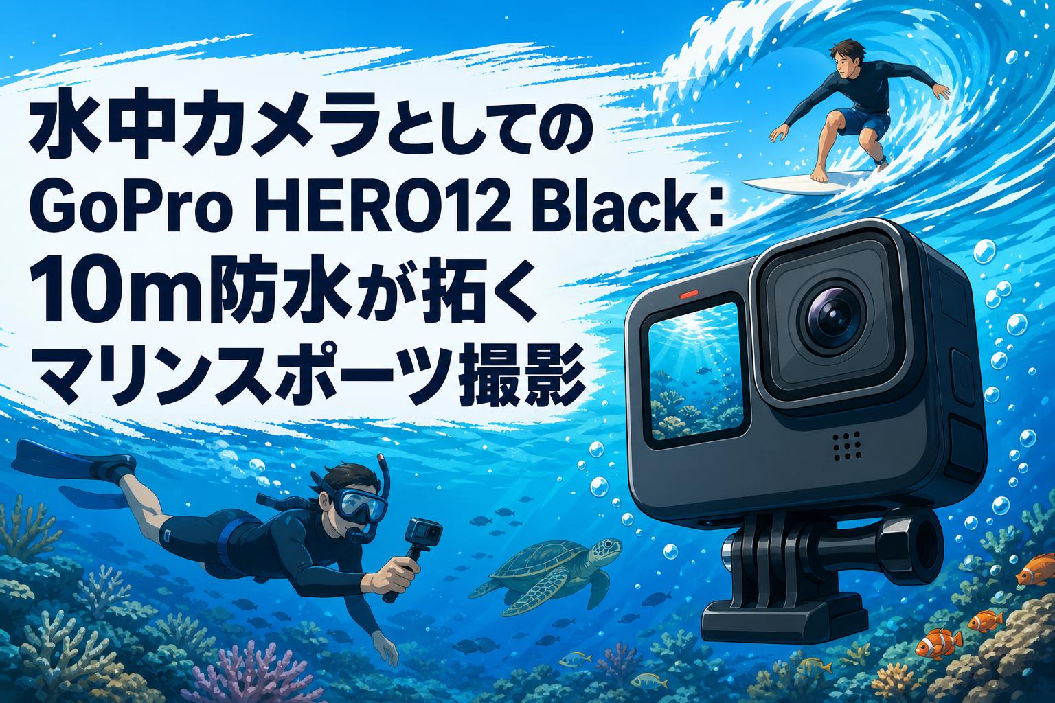 水中カメラとしてのGoPro HERO12 Black：10m防水が拓くマリンスポーツ撮影