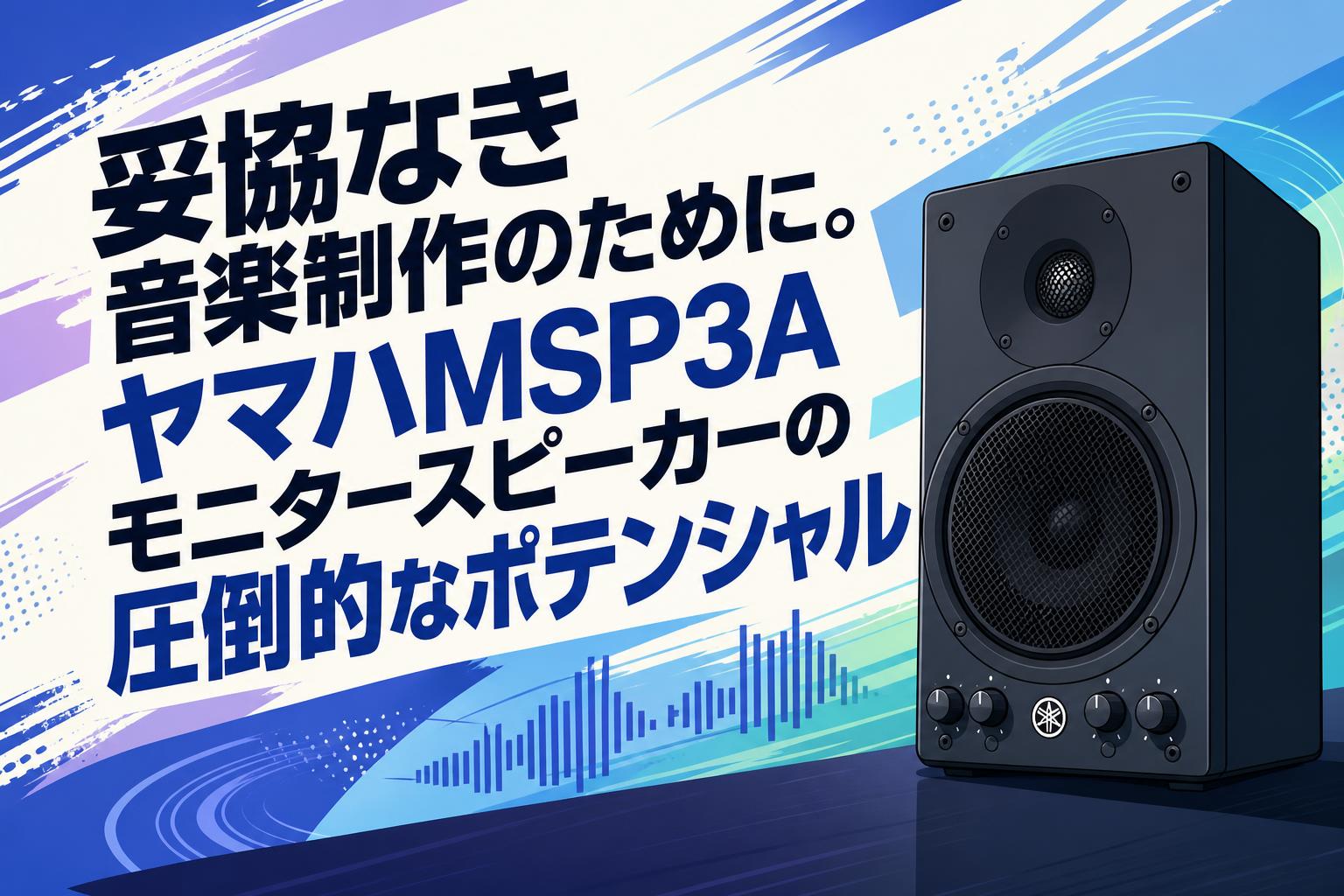 妥協なき音楽制作のために。ヤマハMSP3Aモニタースピーカーの圧倒的なポテンシャル