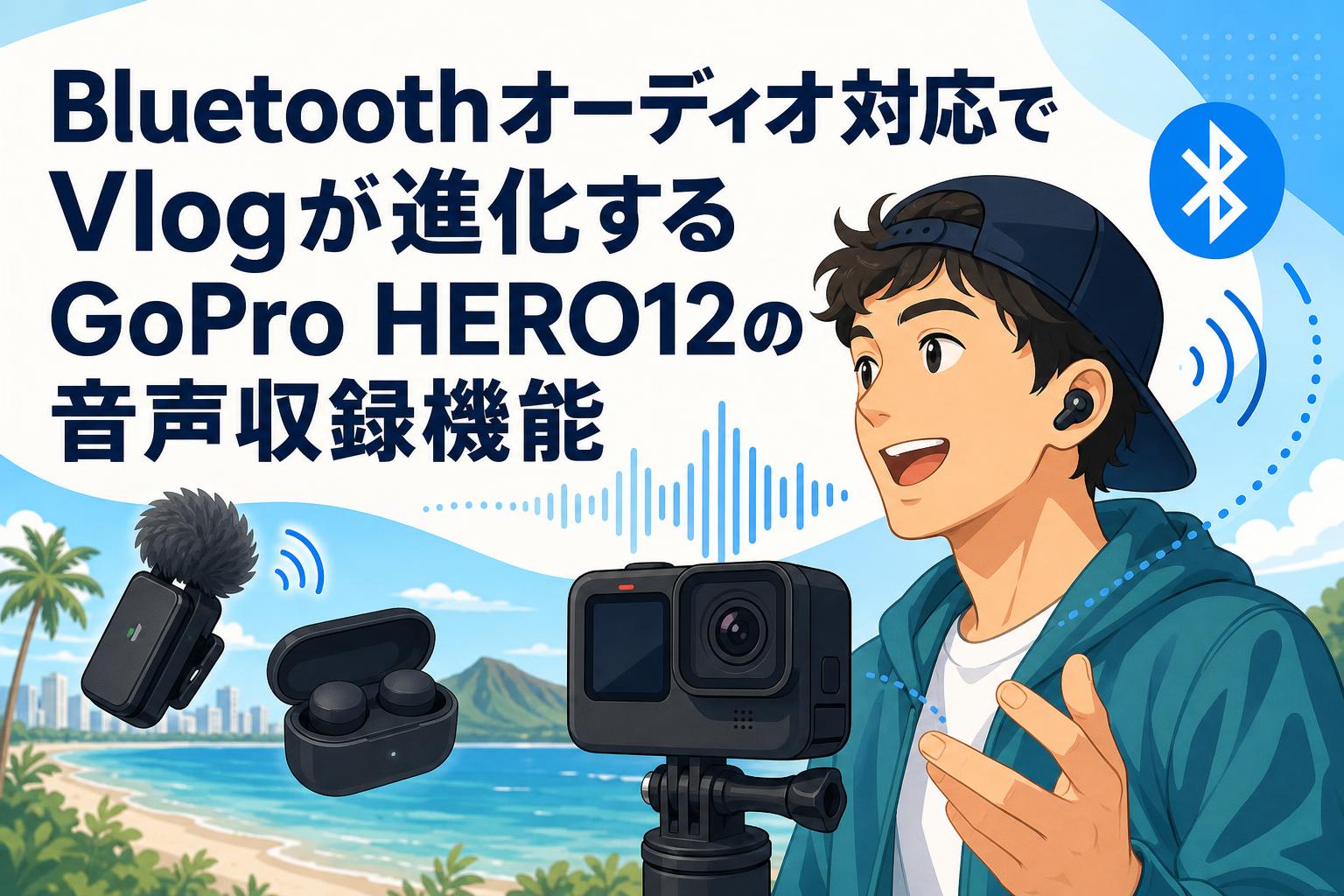 Bluetoothオーディオ対応でVlogが進化するGoPro HERO12の音声収録機能