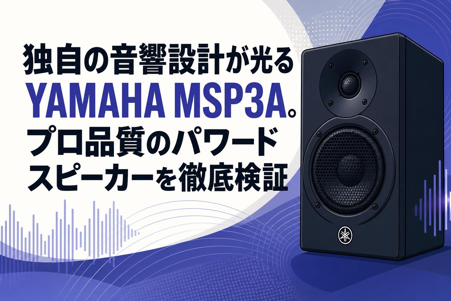 独自の音響設計が光るYAMAHA MSP3A。プロ品質のパワードスピーカーを徹底検証