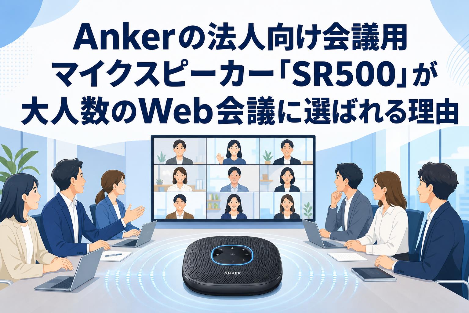 Ankerの法人向け会議用マイクスピーカー「SR500」が大人数のWeb会議に選ばれる理由