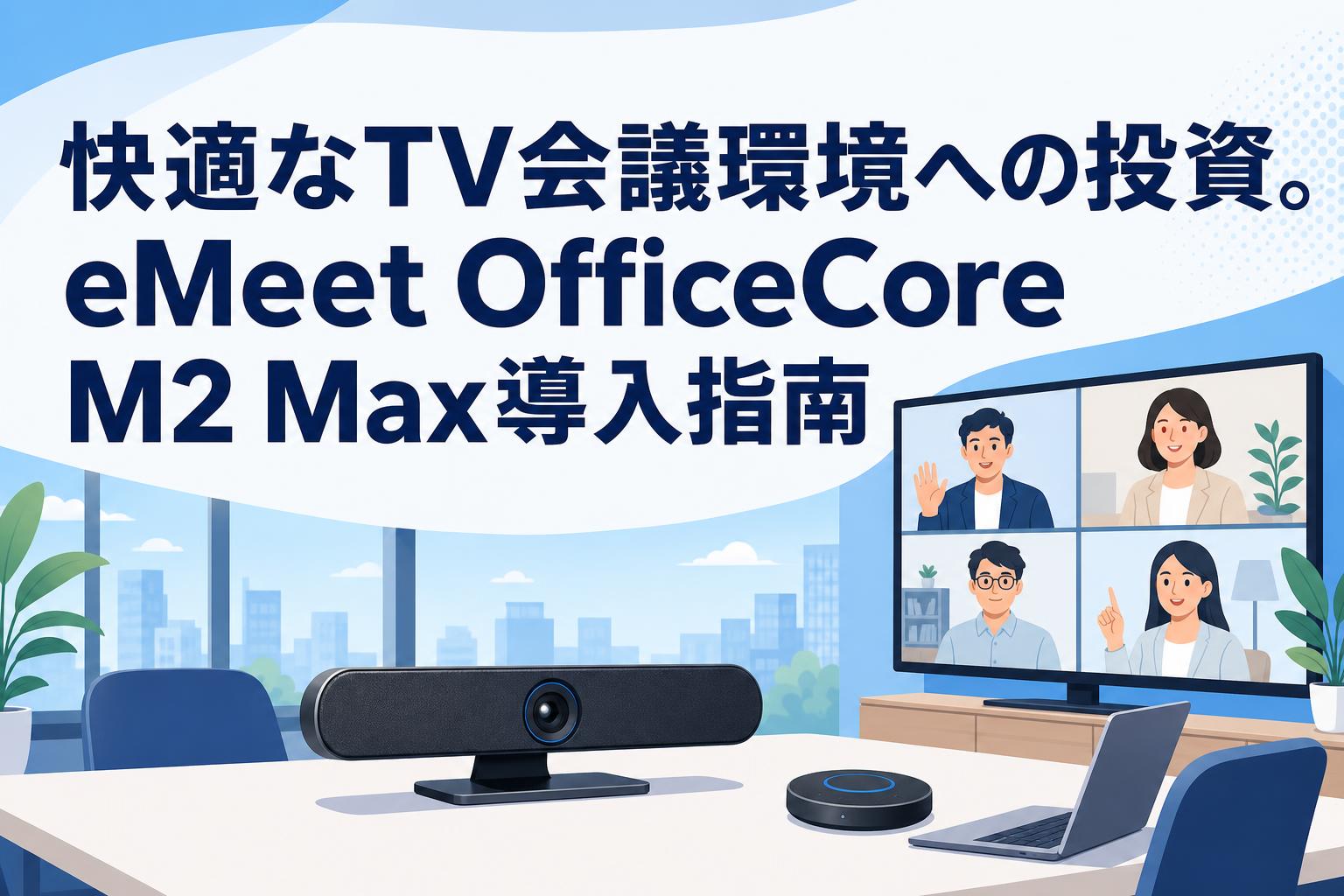 快適なTV会議環境への投資。eMeet OfficeCore M2 Max導入指南