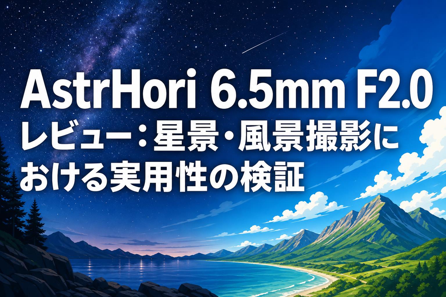 AstrHori 6.5mm F2.0 レビュー：星景・風景撮影における実用性の検証