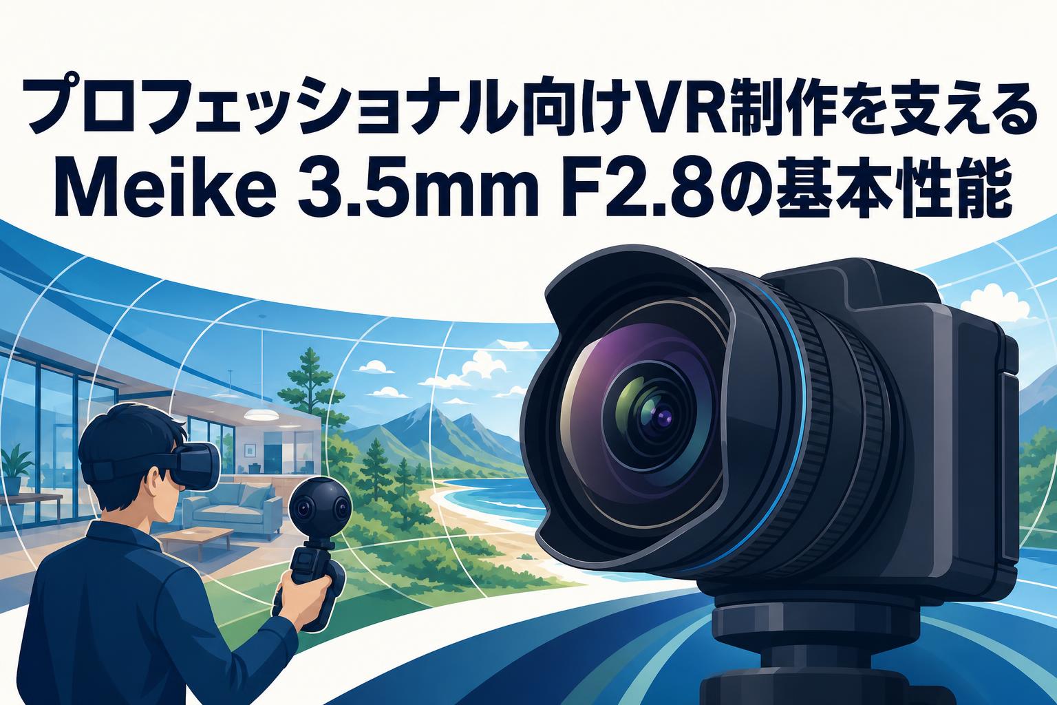 プロフェッショナル向けVR制作を支えるMeike 3.5mm F2.8の基本性能