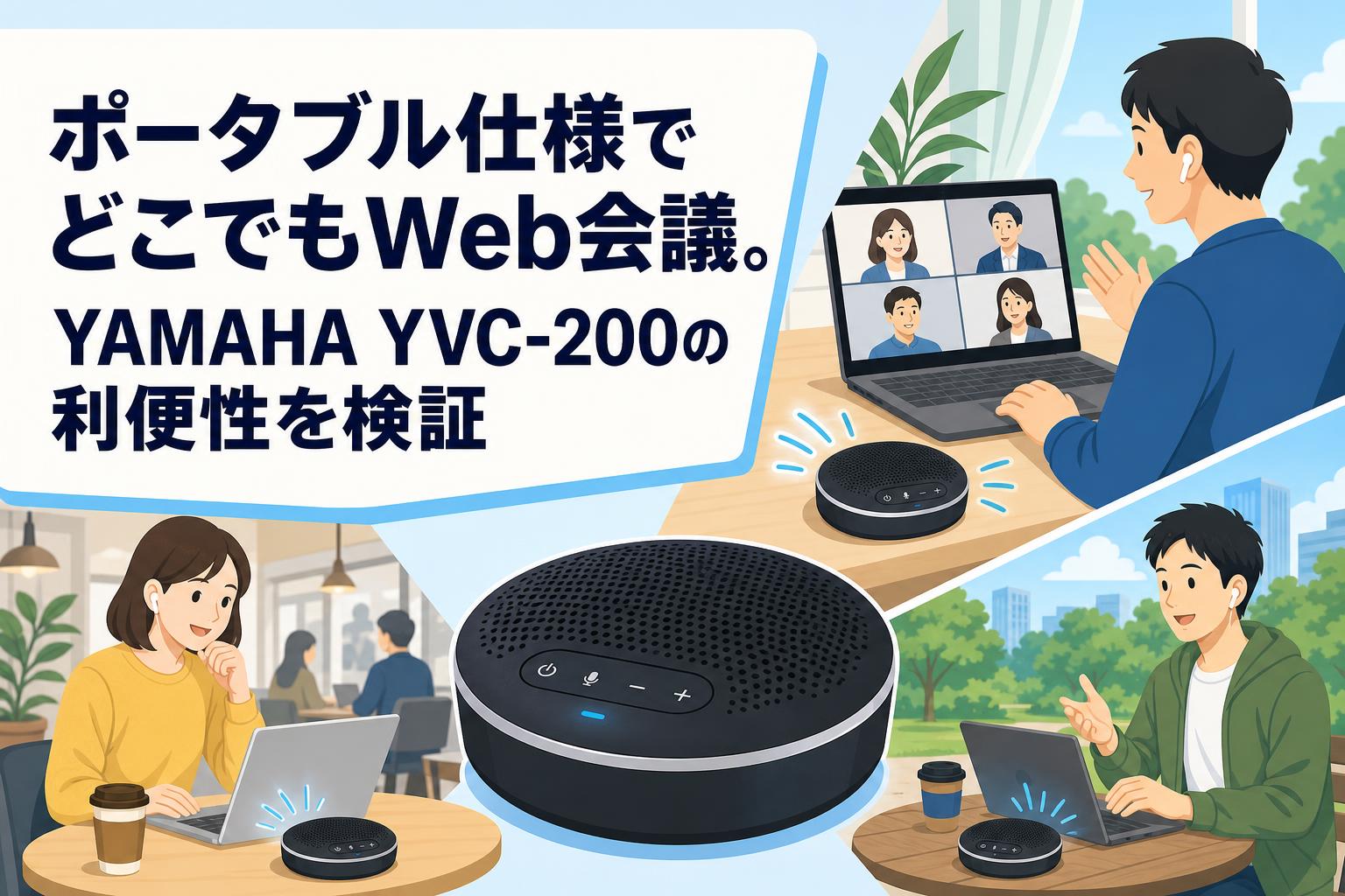 ポータブル仕様でどこでもWeb会議。YAMAHA YVC-200の利便性を検証