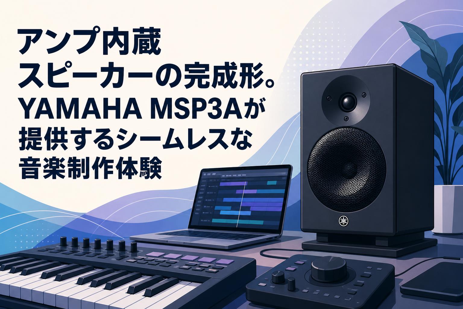 アンプ内蔵スピーカーの完成形。YAMAHA MSP3Aが提供するシームレスな音楽制作体験