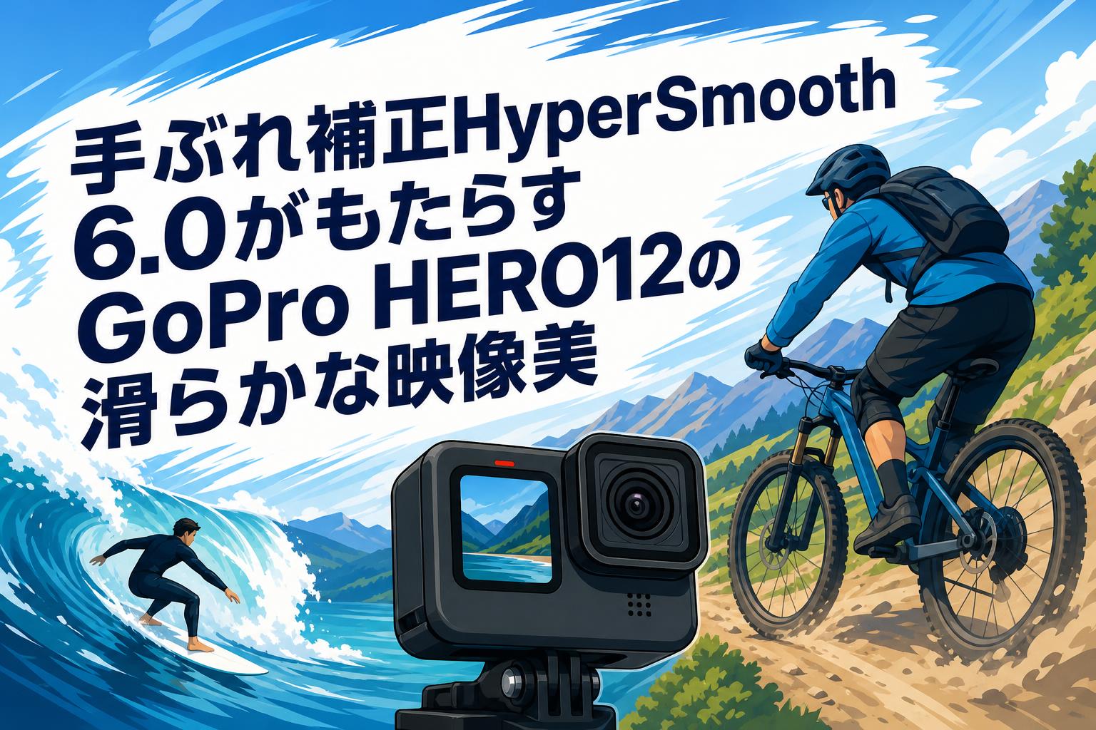 手ぶれ補正HyperSmooth 6.0がもたらすGoPro HERO12の滑らかな映像美