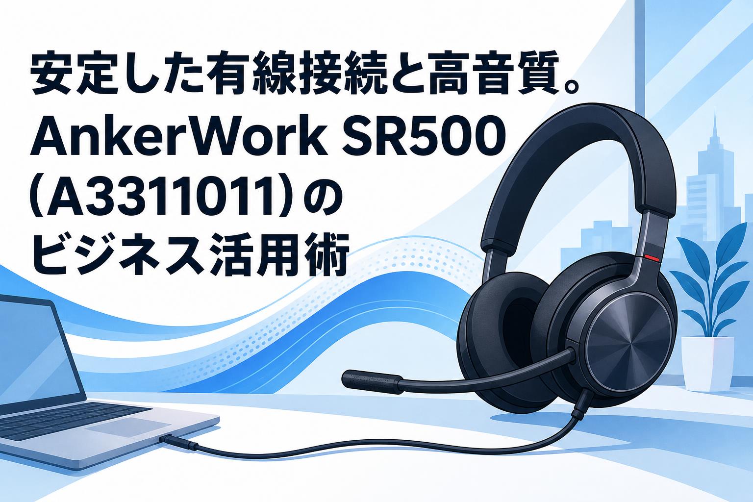 安定した有線接続と高音質。AnkerWork SR500 (A3311011) のビジネス活用術