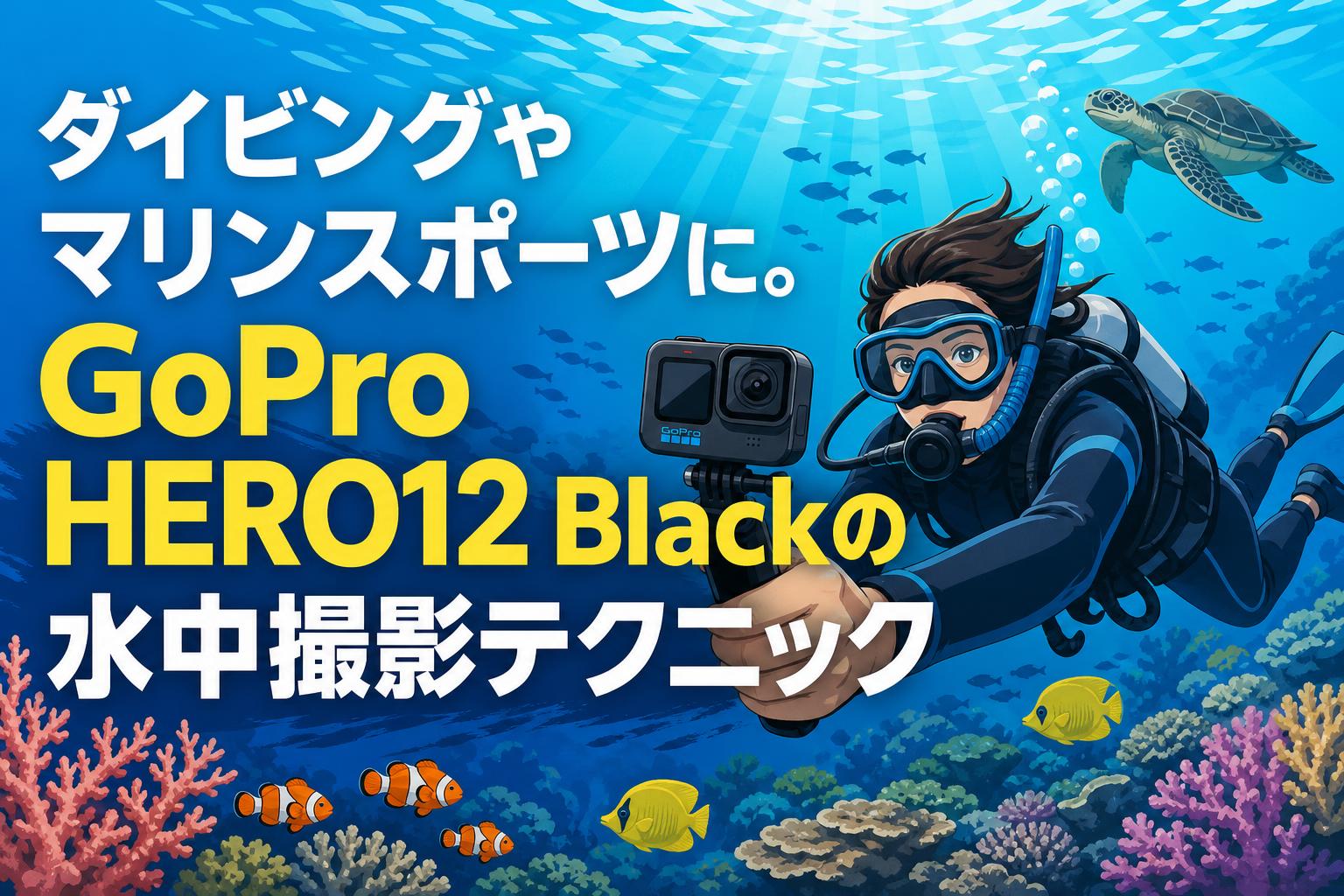 ダイビングやマリンスポーツに。GoPro HERO12 Blackの水中撮影テクニック