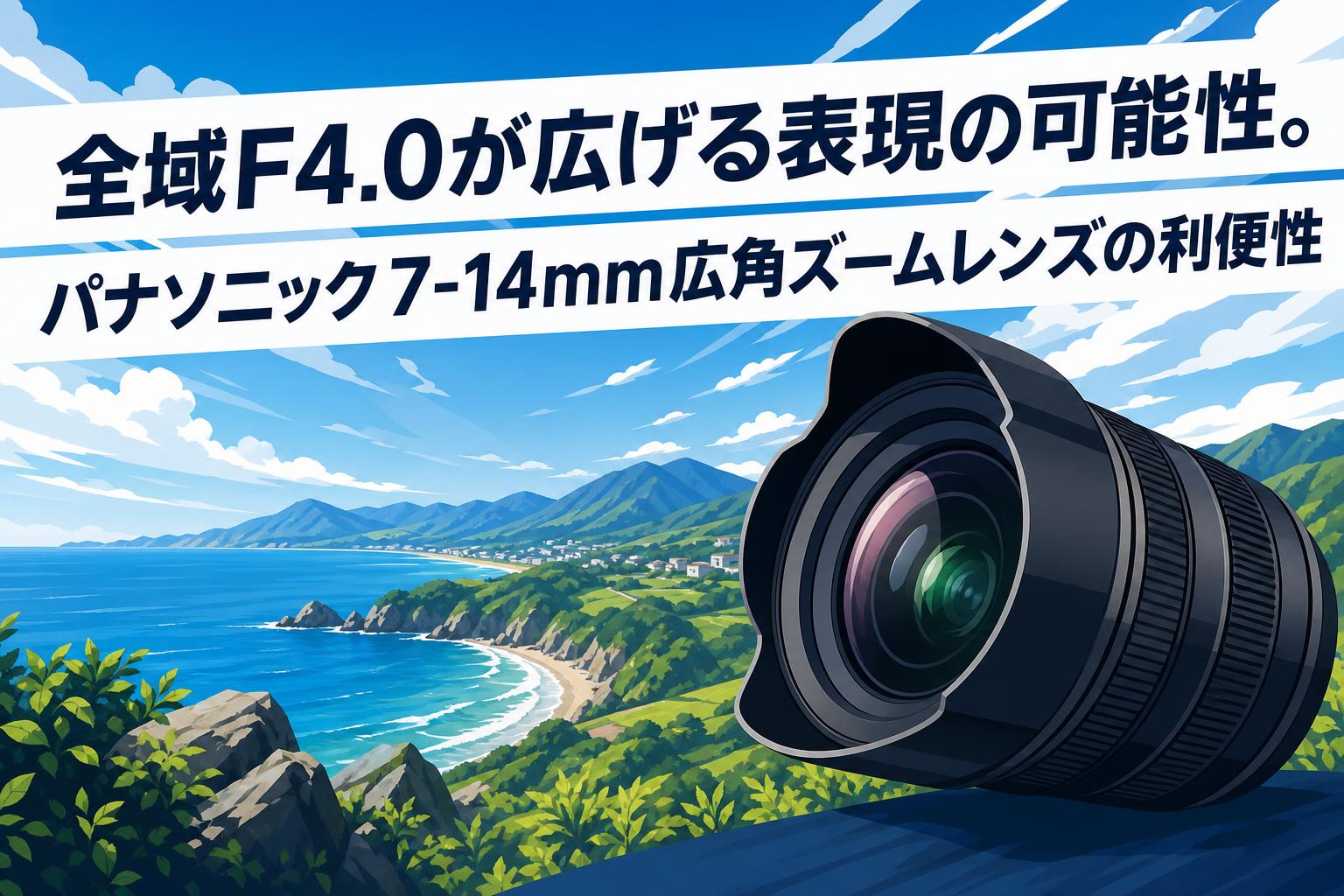 全域F4.0が広げる表現の可能性。パナソニック7-14mm広角ズームレンズの利便性