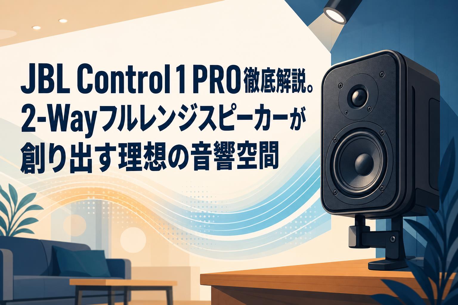 JBL Control 1 PRO徹底解説。2-Wayフルレンジスピーカーが創り出す理想の音響空間