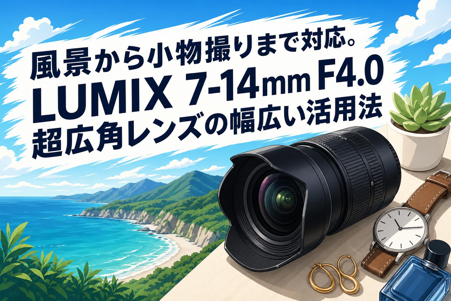 風景から小物撮りまで対応。LUMIX 7-14mm F4.0超広角レンズの幅広い活用法