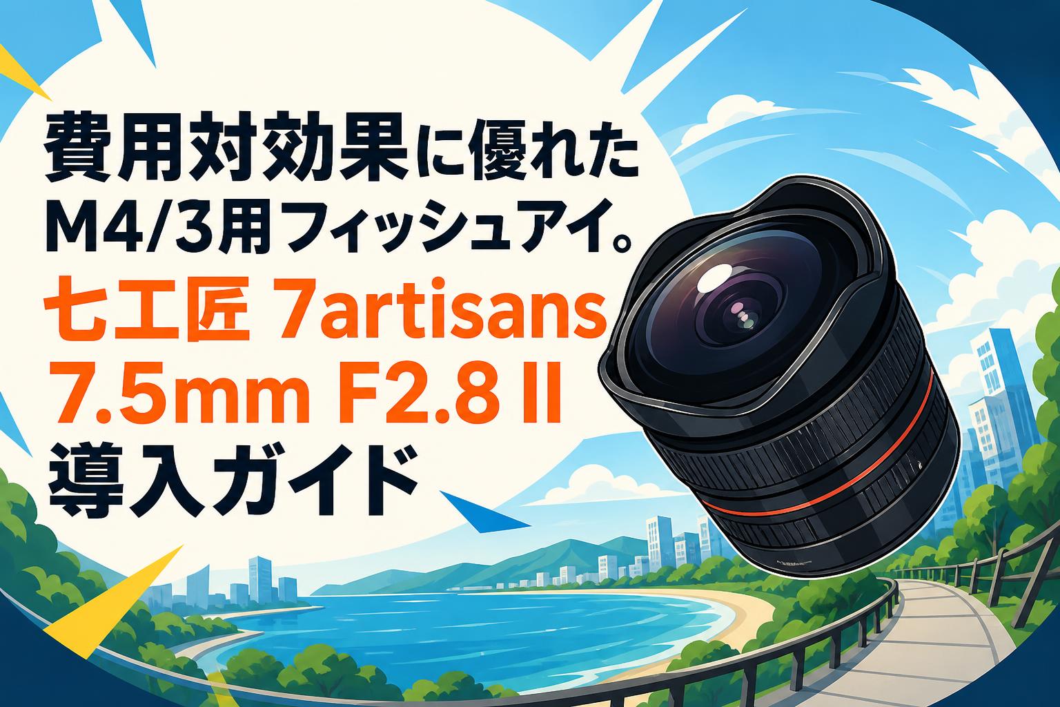 費用対効果に優れたM4/3用フィッシュアイ。七工匠 7artisans 7.5mm F2.8 II導入ガイド