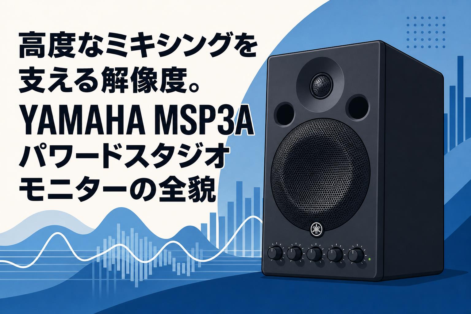 高度なミキシングを支える解像度。YAMAHA MSP3Aパワードスタジオモニターの全貌