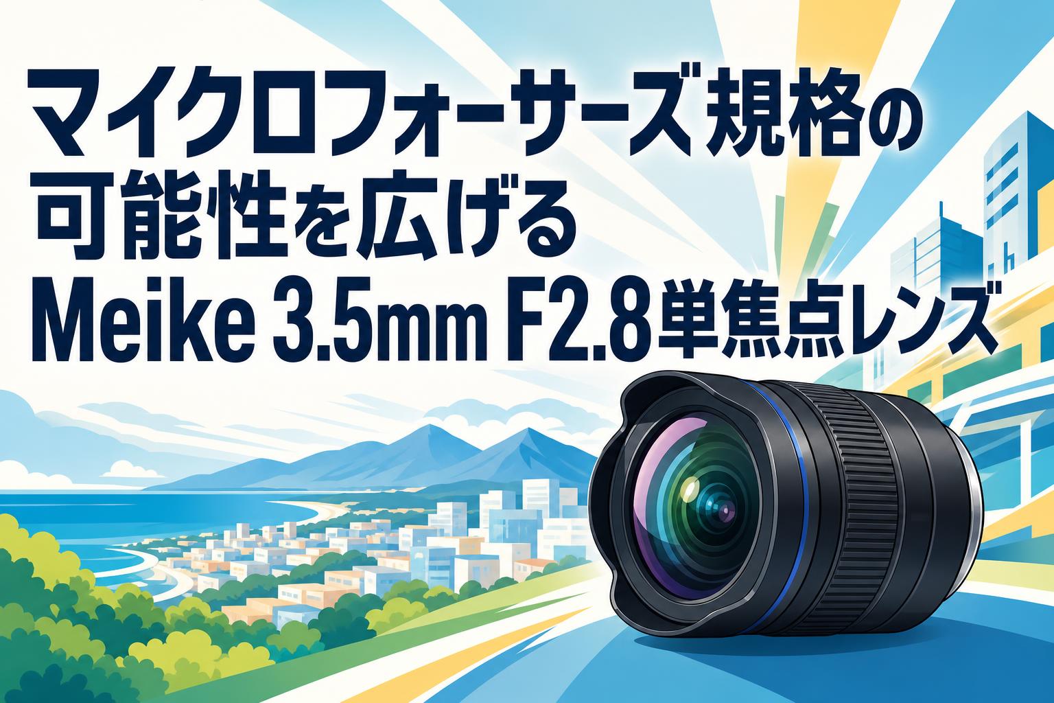 マイクロフォーサーズ規格の可能性を広げるMeike 3.5mm F2.8単焦点レンズ