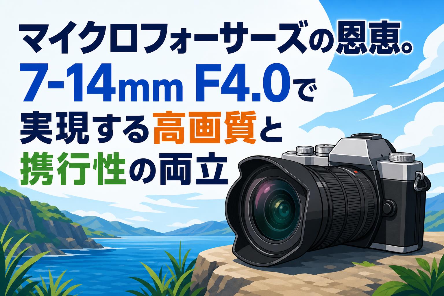マイクロフォーサーズの恩恵。7-14mm F4.0で実現する高画質と携行性の両立