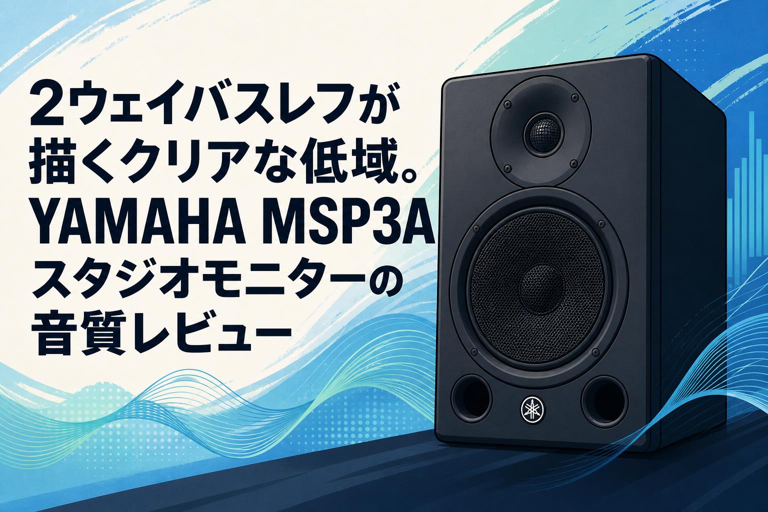 2ウェイバスレフが描くクリアな低域。YAMAHA MSP3Aスタジオモニターの音質レビュー