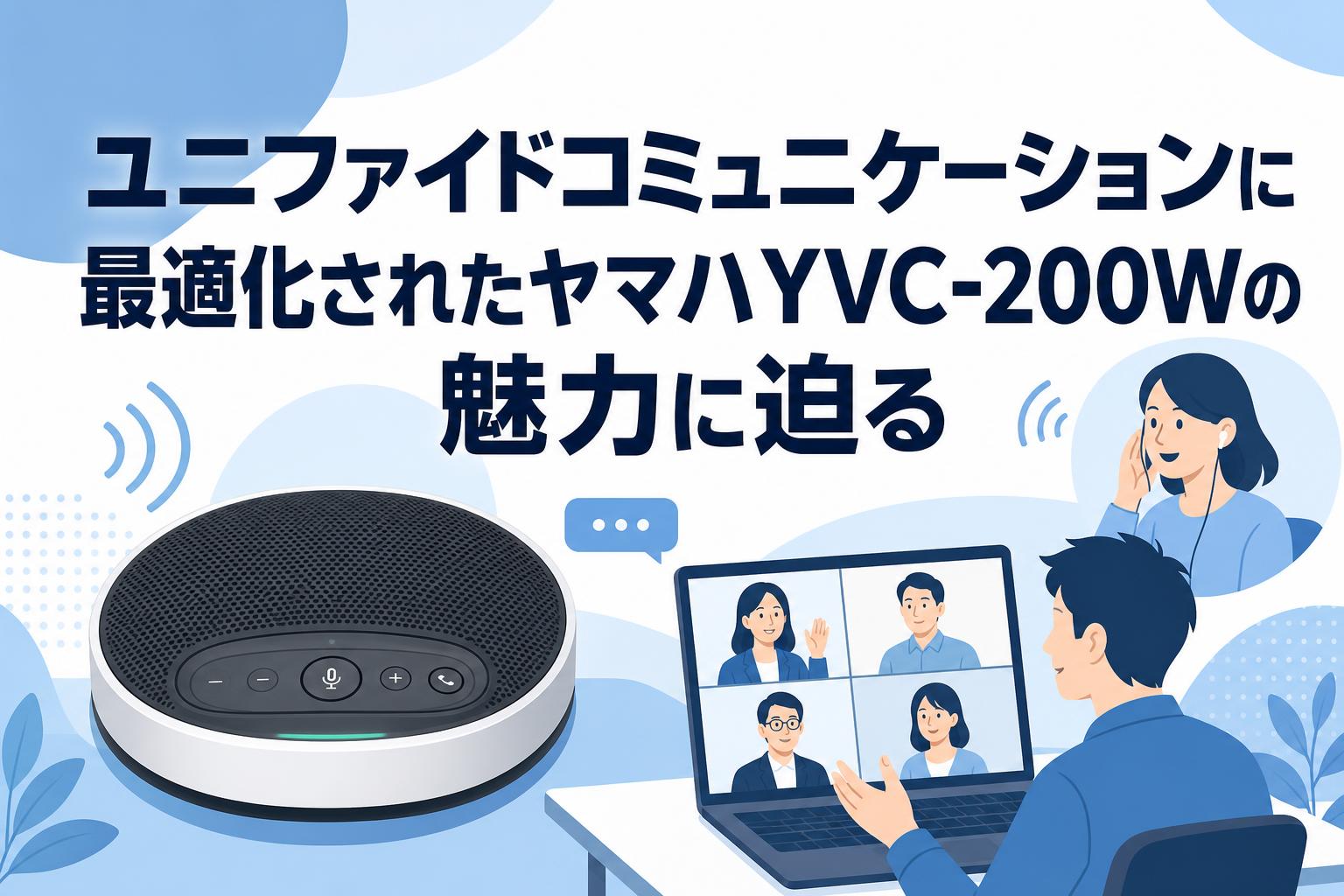 ユニファイドコミュニケーションに最適化されたヤマハYVC-200Wの魅力に迫る