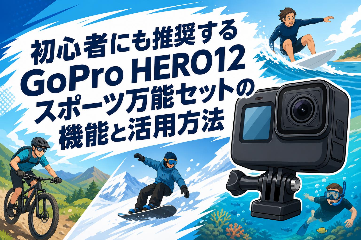 初心者にも推奨するGoPro HERO12スポーツ万能セットの機能と活用方法