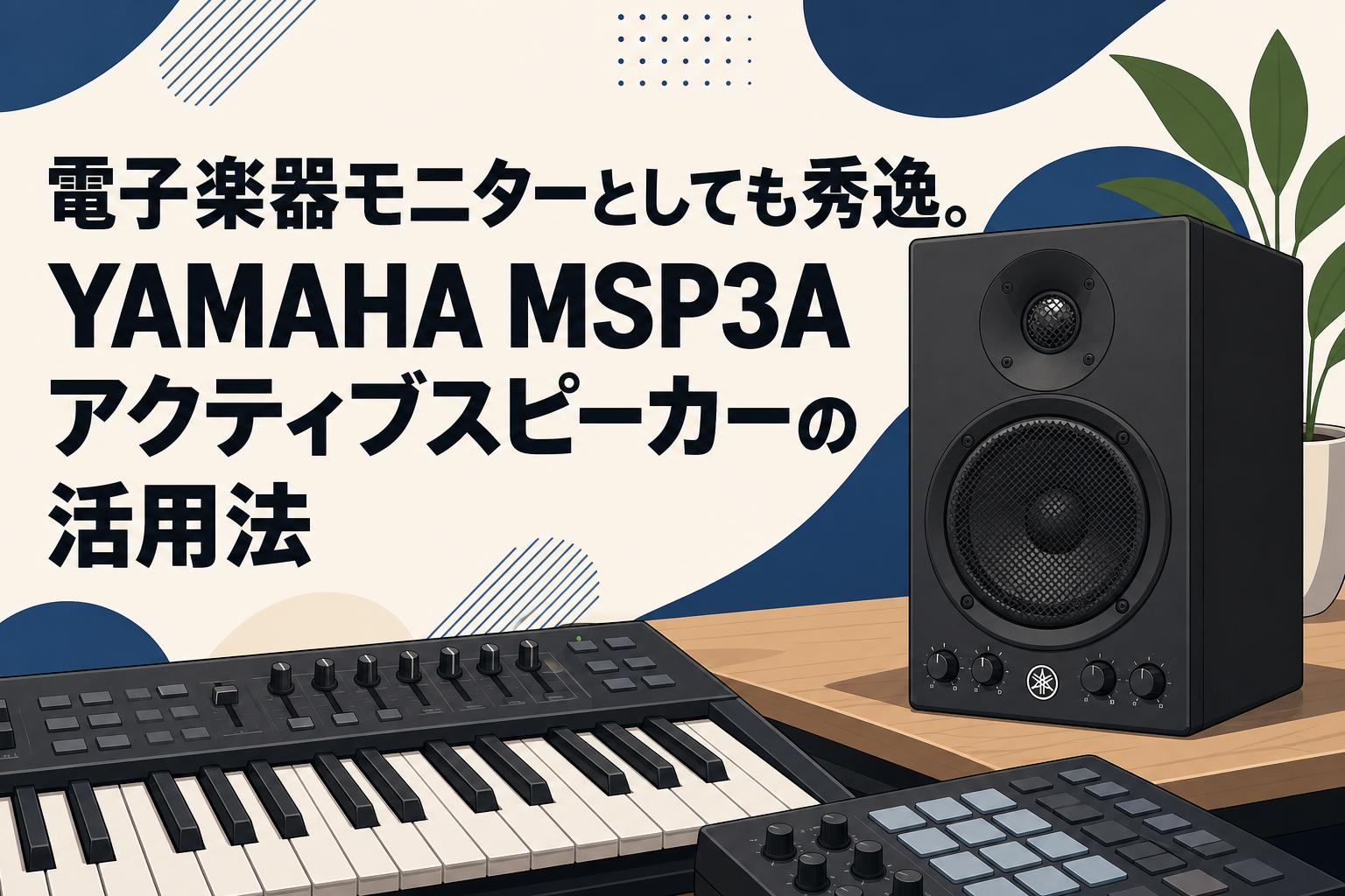 電子楽器モニターとしても秀逸。YAMAHA MSP3Aアクティブスピーカーの活用法