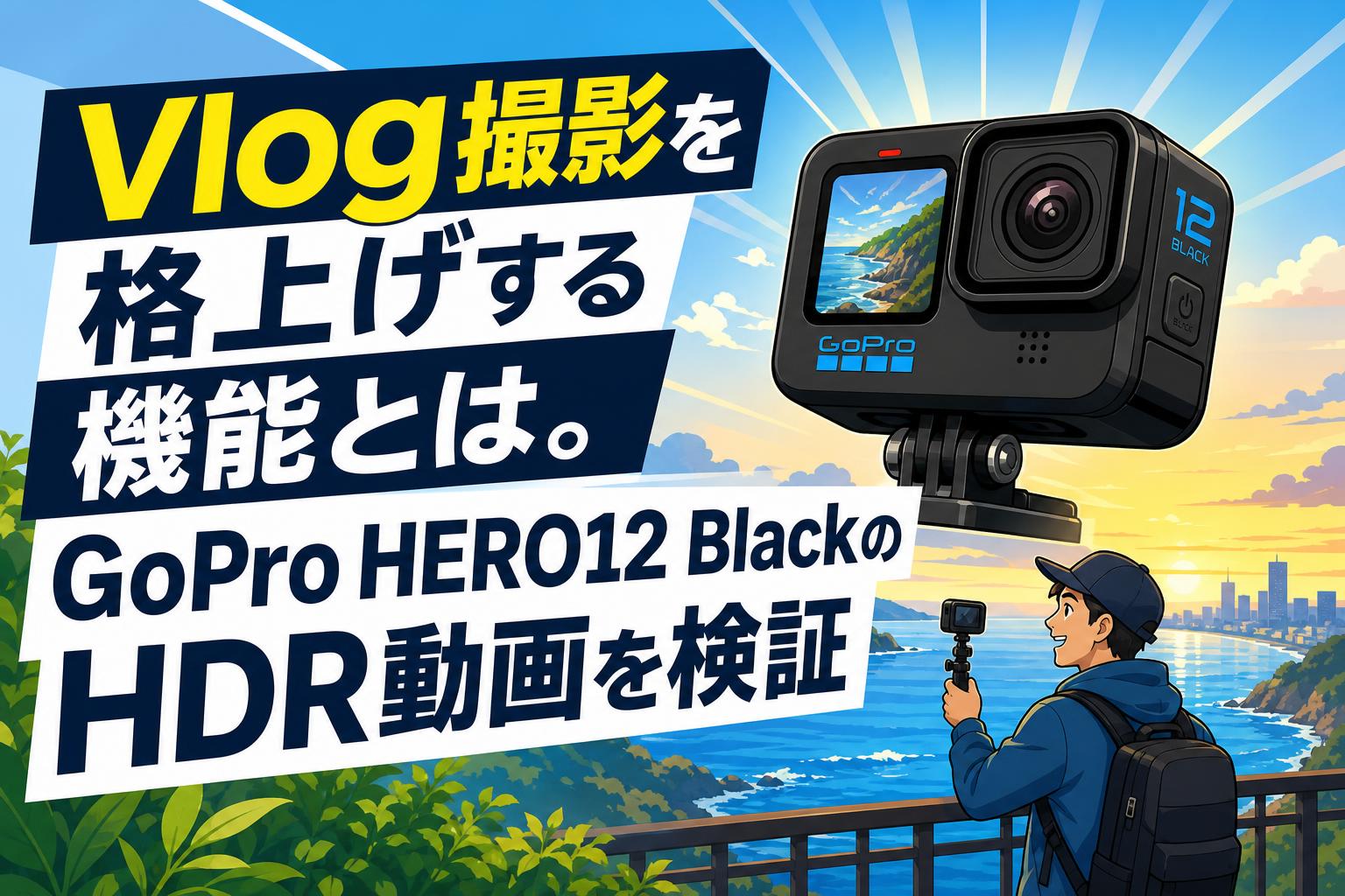 Vlog撮影を格上げする機能とは。GoPro HERO12 BlackのHDR動画を検証