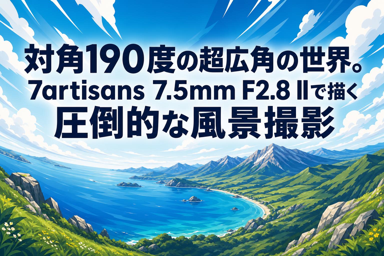 対角190度の超広角の世界。7artisans 7.5mm F2.8 IIで描く圧倒的な風景撮影