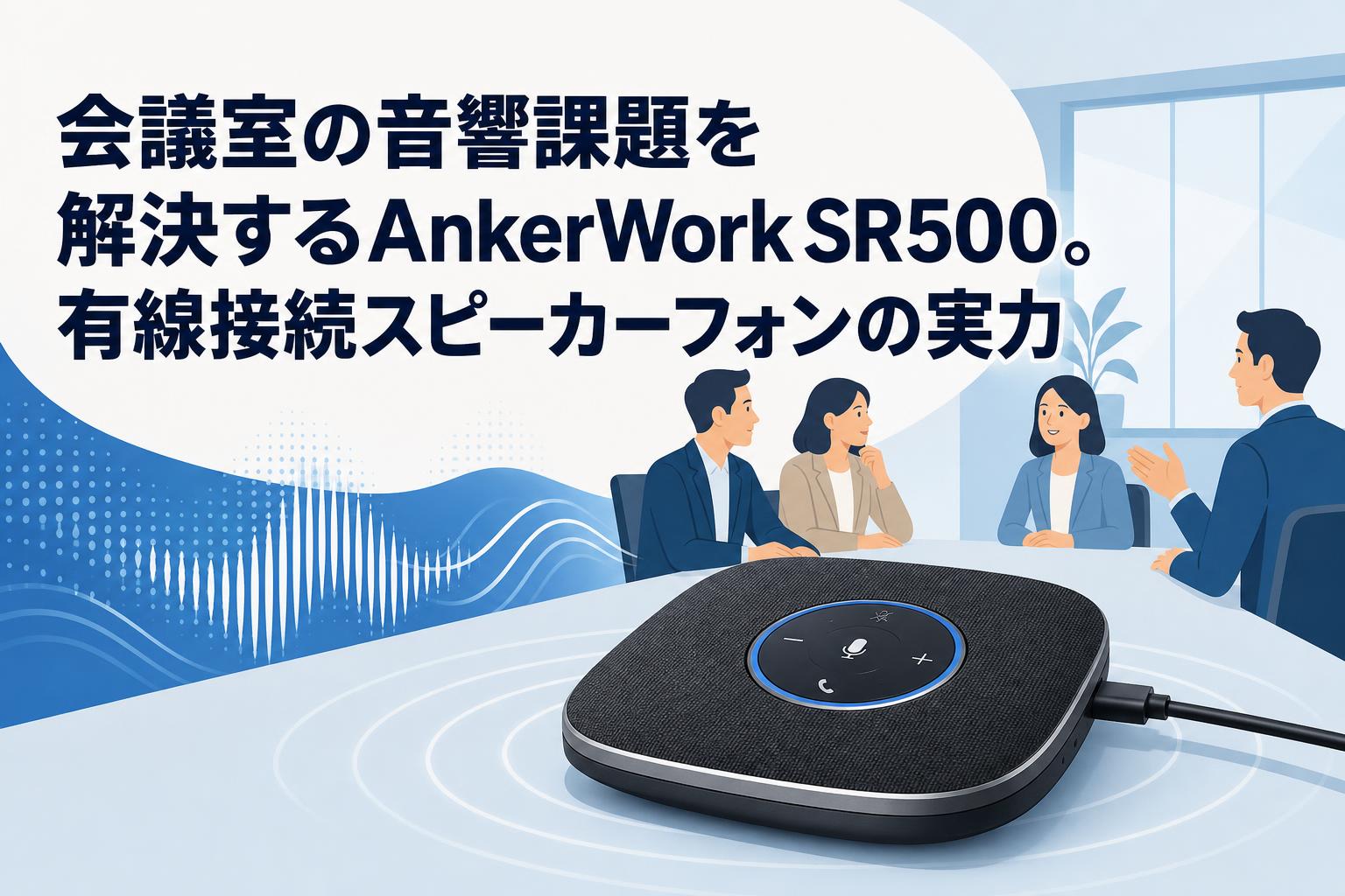 会議室の音響課題を解決するAnkerWork SR500。有線接続スピーカーフォンの実力