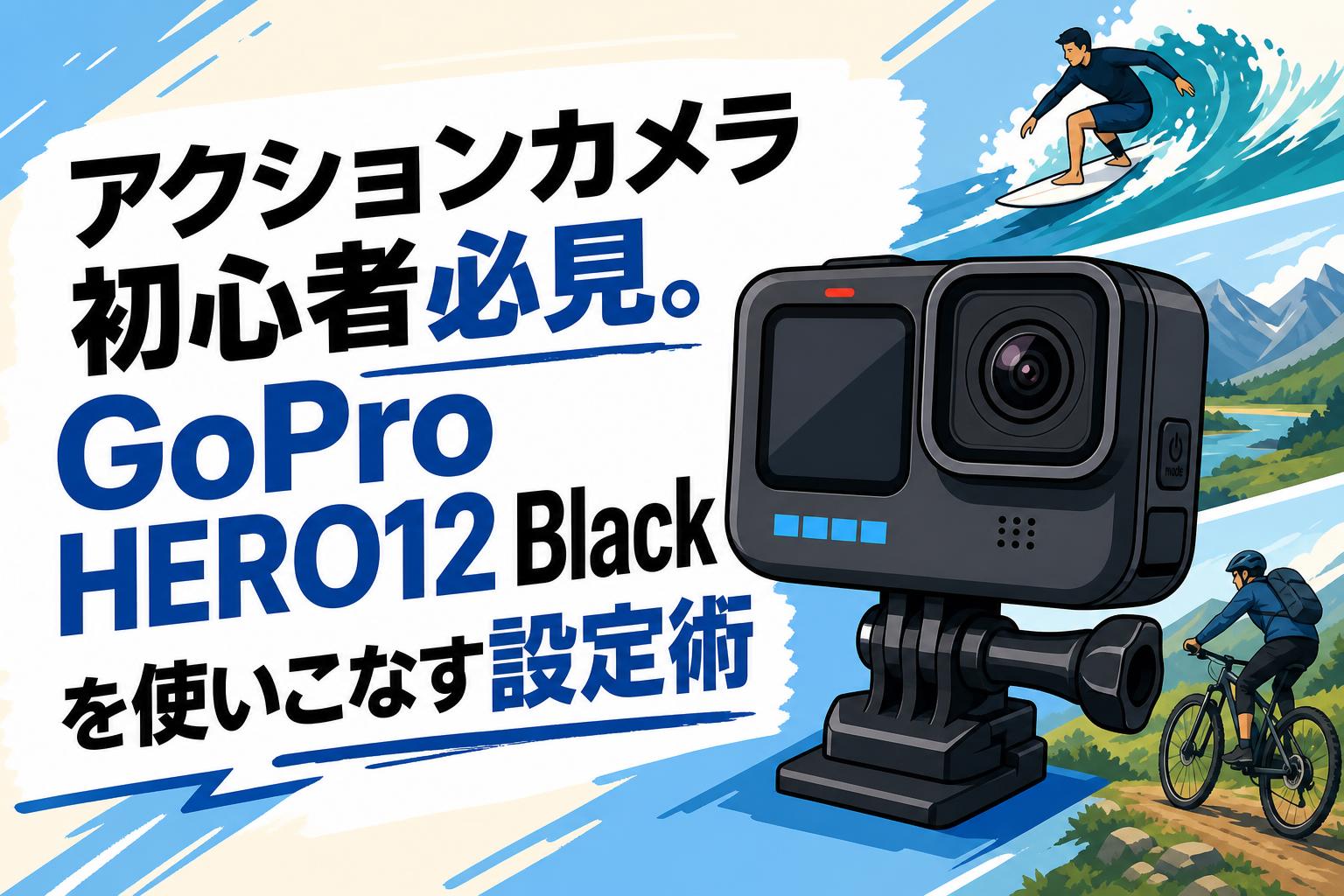 アクションカメラ初心者必見。GoPro HERO12 Blackを使いこなす設定術