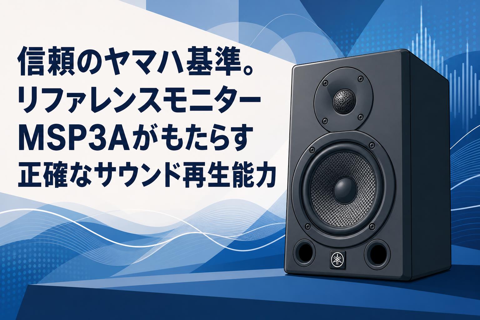 信頼のヤマハ基準。リファレンスモニターMSP3Aがもたらす正確なサウンド再生能力